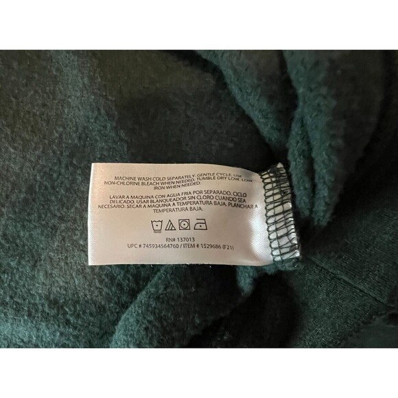 Orvis Cozy Crewneck Long Sleeve Pullover  Size L  Green Heather Fleece Top - Picture 6 of 8